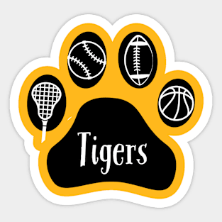 Tigers sports paw Sticker